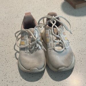 adidas Kids' Cream and Pink Sneakers